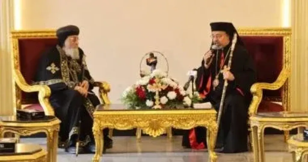 بطريرك الأقباط الكاثوليك يستقبل البابا تواضروس للتهنئة بعيد الميلاد المجيد