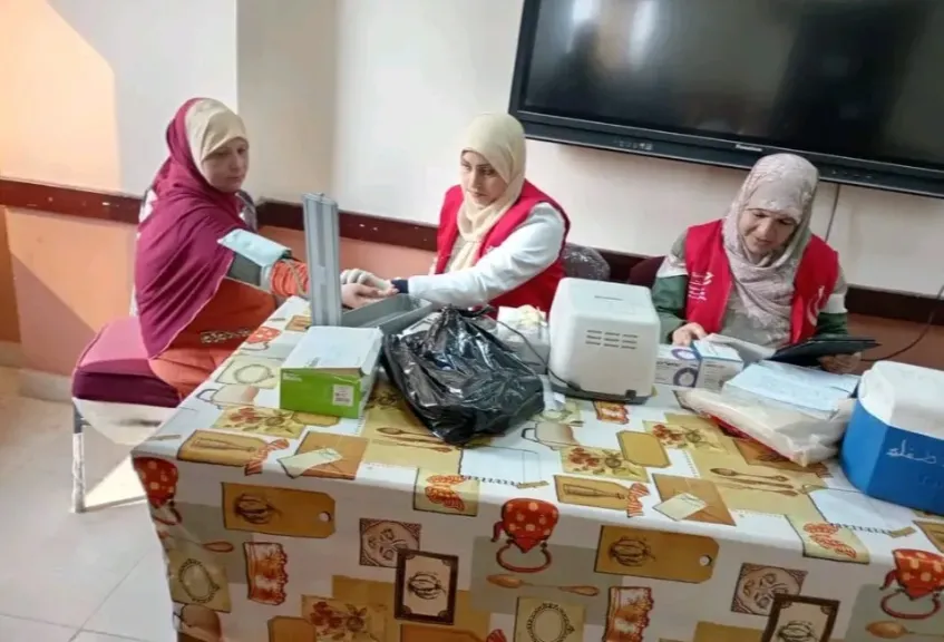 تنفيذ عدد من المبادرات الصحية بمقر الإدارة التعليمية بسمسطا ببنى سويف