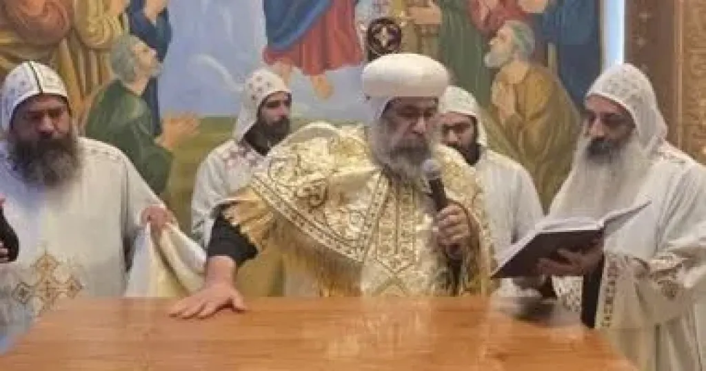 تدشين كنيسة الثلاث مقارات بدير القديس يحنس القصير بطريق العلمين