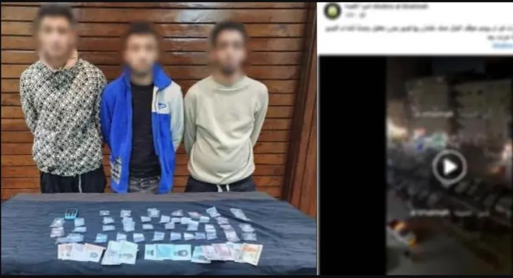 ترويج مخدرات على مرأى الكاميرا.. سقوط 3 متهمين بالقليوبية