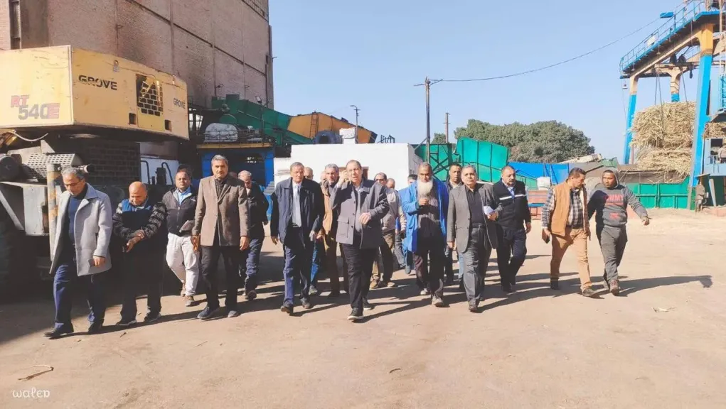 زيارة تفقدية لمصانع سكر أبوقرقاص بمناسبة بدء موسم عصير القصب لعام ٢٠٢٦