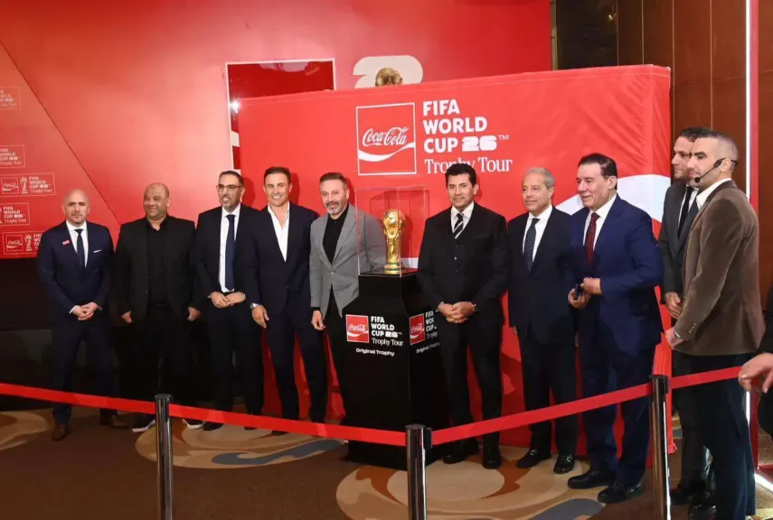 وزير الشباب والرياضة يشهد المؤتمر الصحفي لاستقبال «كأس العالم» بمصر