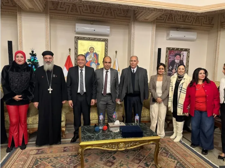 وفد من قيادات حزب مستقبل وطن بالإسكندرية يزور الكنائس لتقديم التهنئة بعيد الميلاد المجيد |صور
