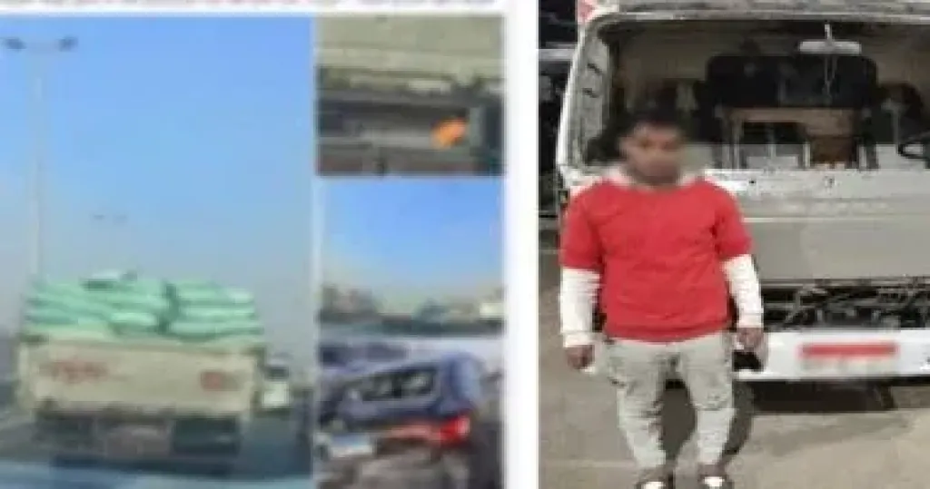 ضبط قائد سيارة دون رخصة بعد اصطدامه بعدة سيارات وفراره على الدائرى