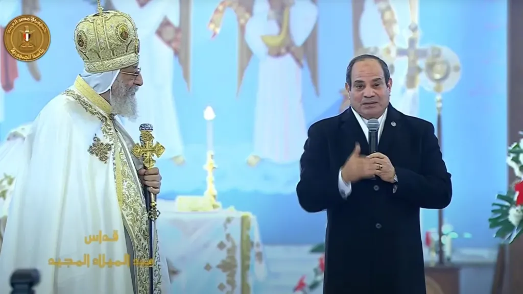 الرئيس السيسي: قداسة البابا تواضروس الثاني له مكانة عظيمة فى قلبى