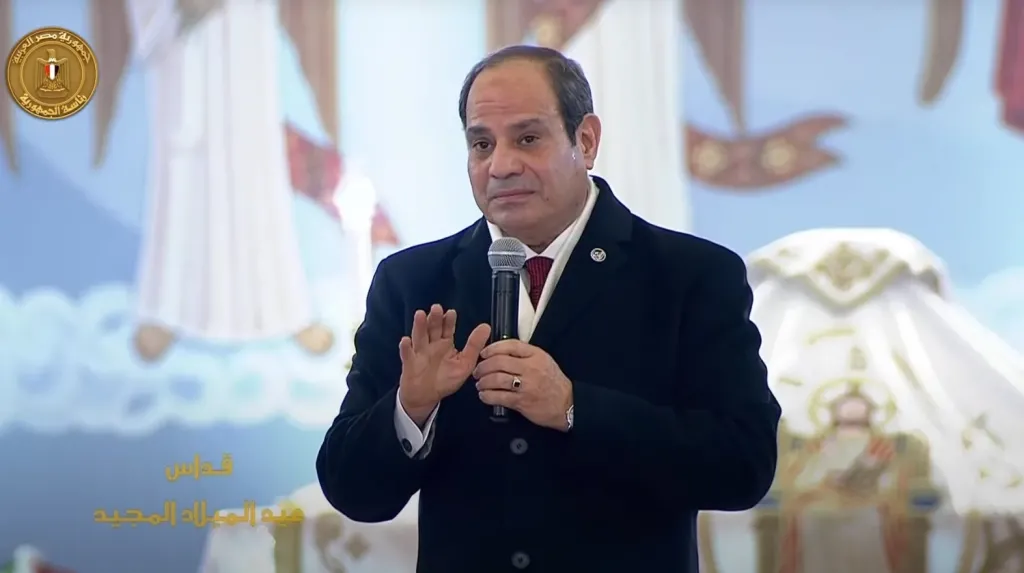 نص كلمة الرئيس السيسى فى عيد الميلاد بكاتدرائية ميلاد المسيح بالعاصمة الجديدة