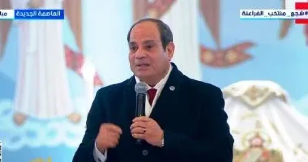 الرئيس السيسى من كاتدرائية ميلاد المسيح: لن نسمح لأحد يضر بعلاقتنا
