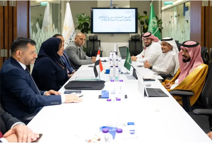 مساعد وزير السياحة والآثار تعقد اجتماعاً تنسيقياً مع وكيل وزارة الحج والعمرة السعودي |صور
