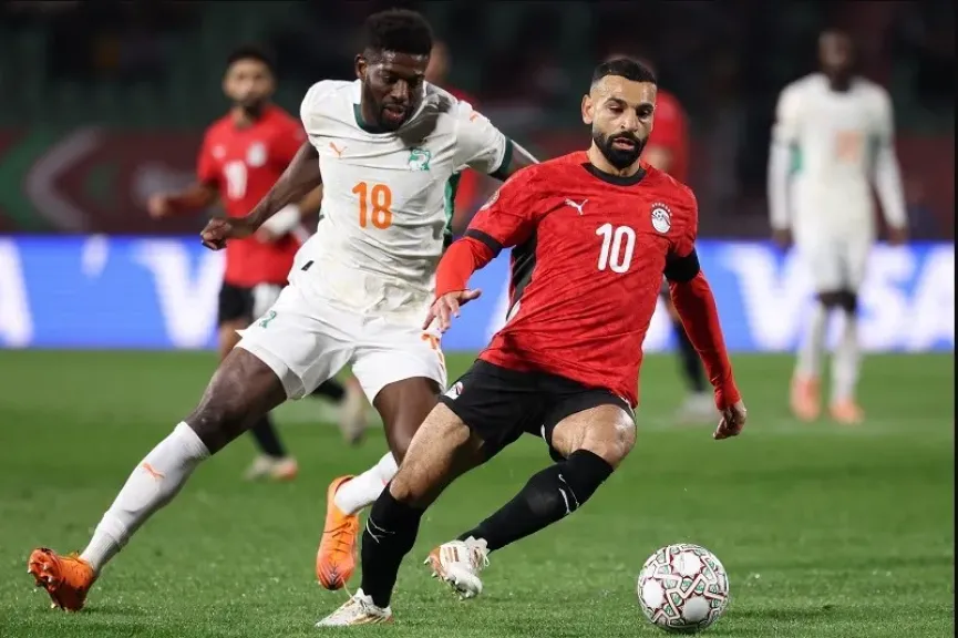 محمد صلاح يسجل الهدف الثالث لمنتخب الفراعنة أمام كوت ديفوار في ربع نهائي أمم إفريقيا