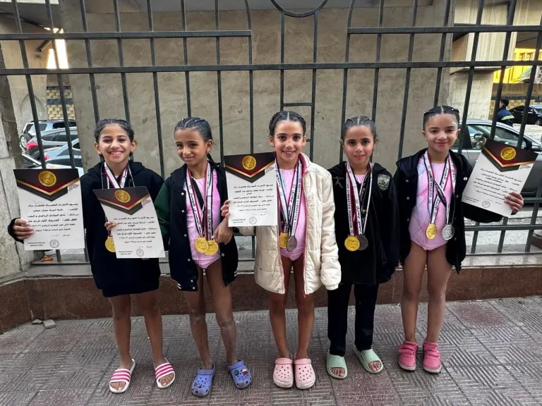 إيزابيلا الهواري تحصد ذهبيتين في مسابقة كأس مصر للجمباز الفني للآنسات تحت 9 سنوات