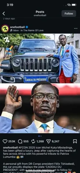 هدية رئاسية تُكرّم مشجع إفريقيا الأيقوني في كان 2025