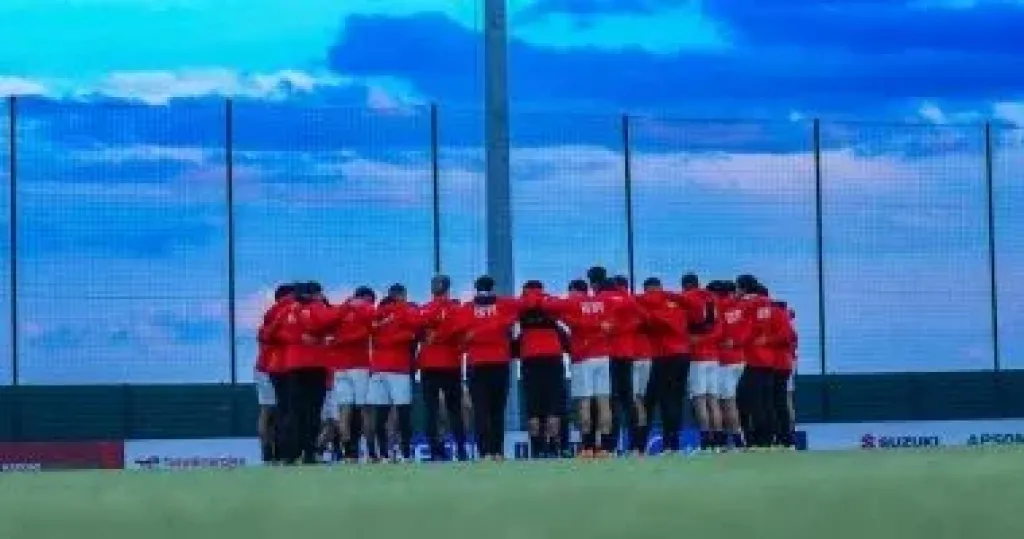 منتخب مصر يختتم تدريباته بطنجة استعدادا لمواجهة السنغال غدا.. صور