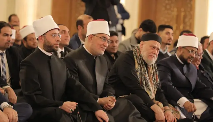 مفتي الجمهورية يشهد احتفال وزارة الأوقاف بذكرى الإسراء والمعراج بمسجد العزيز الحكيم بالمقطم| صور