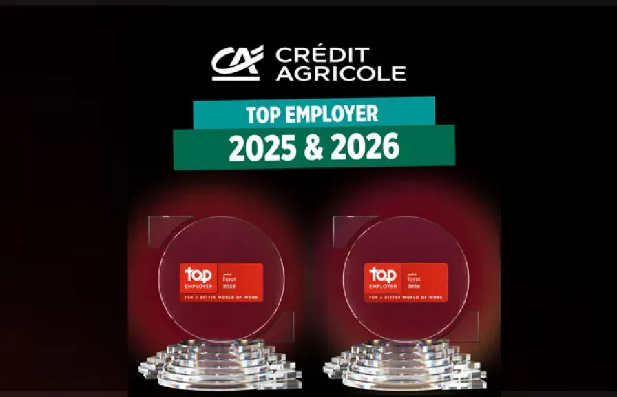 *بنك كريدي اجريكول مصر يحصل على شهادة ”أفضل جهة عمل” من المؤسسة العالمية Top Employers عن عامي 2025 و2026*