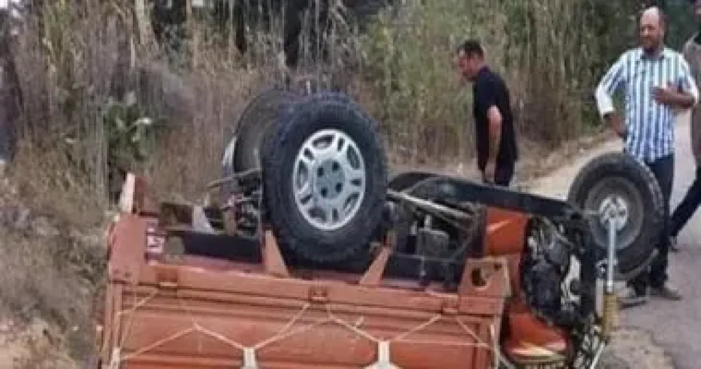 إصابة 9 أشخاص فى انقلاب تروسيكل بالدقهلية