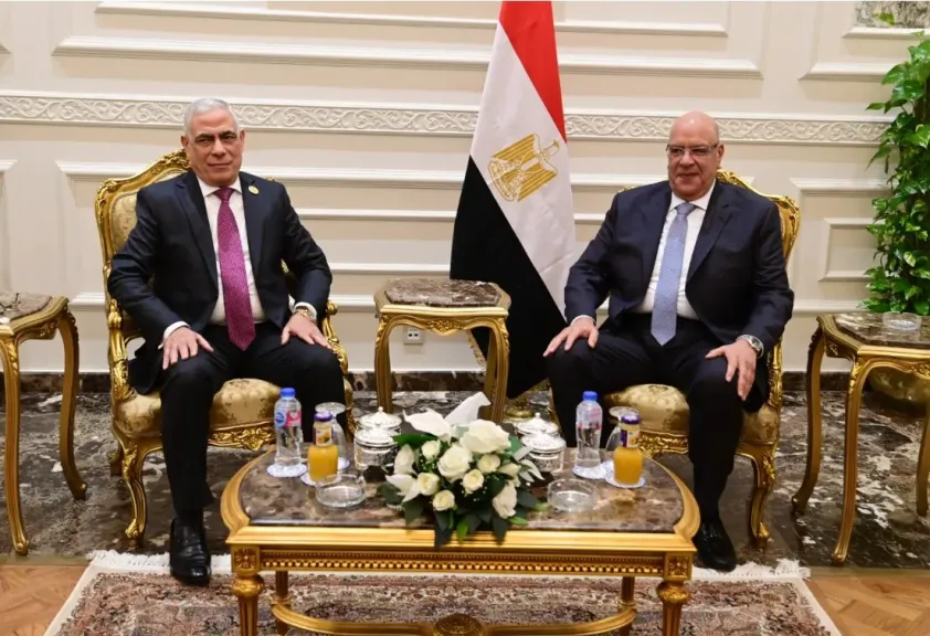 المستشار هشام بدوي رئيس مجلس النواب يستقبل النائب العام للتهنئة بمنصبه