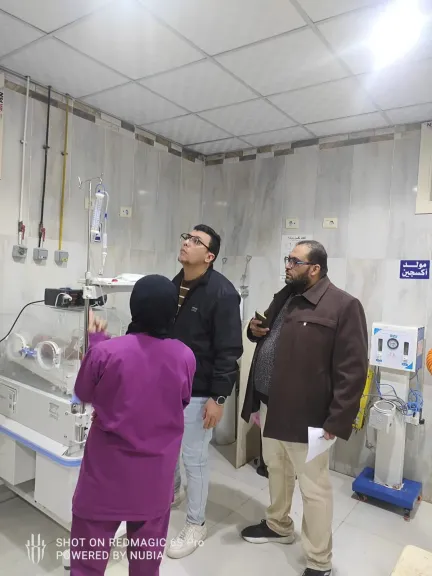 صحه الشرقيه: زيارة تفقدية لسير العمل بمستشفى فاقوس المركزي قبيل منتصف الليل