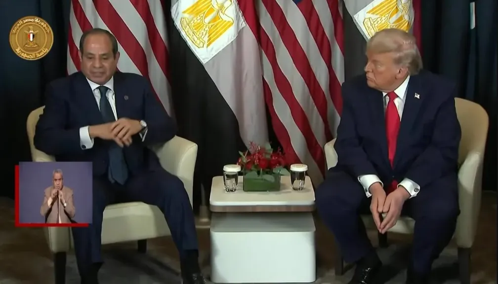 الرئيس السيسي يلتقي نظيره الأمريكي على هامش منتدى دافوس