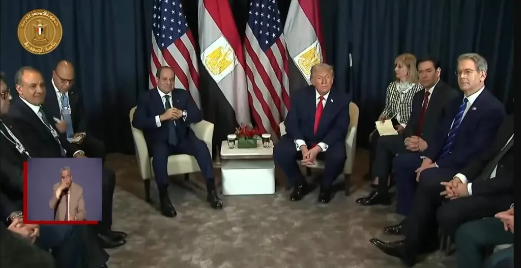 تفاصيل لقاء الرئيس السيسي وترامب على هامش منتدى دافوس