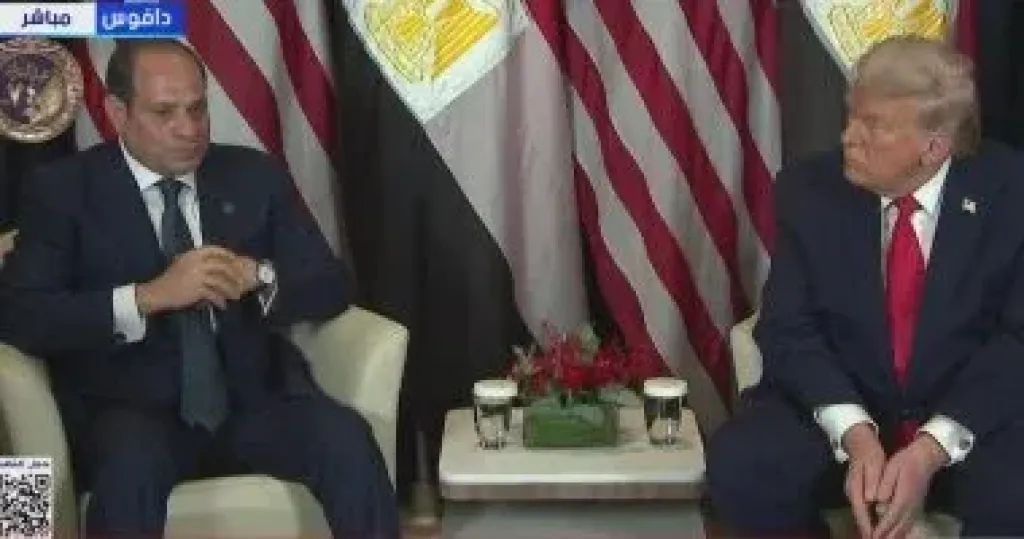 لقاء ثنائي بين الرئيس السيسي ونظيره الأمريكي على هامش فعاليات منتدى دافوس