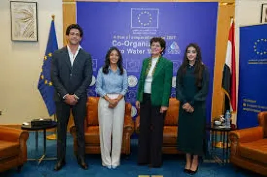 ياسمينا العبد ومى الغيطى يشاركان الاتحاد الأوروبى رفع الوعى بقضايا البيئة