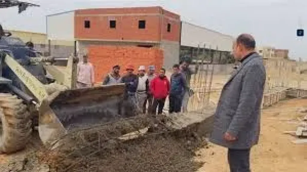 إزالة 107 حالات تعدٍّ بالبناء المخالف في الشرقية