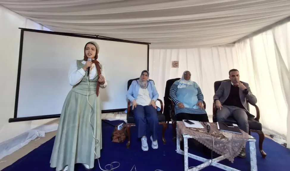 في معرض الكتاب.. مخيم ”أهلنا وناسنا” يحتفي بتراث السويس واستمرار حكايات السيرة الهلالية |صور