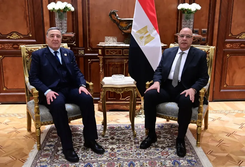 المستشار هشام بدوي رئيس مجلس النواب يستقبل رئيس المحكمة الدستورية العليا