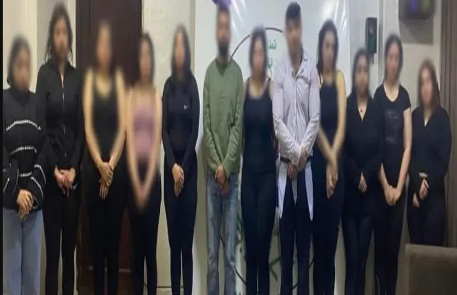 سقوط نادٍ صحي غير مرخص لممارسة الأعمال المنافية للآداب بالتجمع الخامس