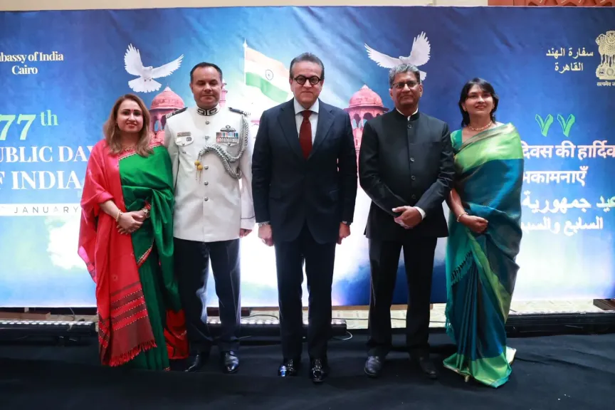 الدكتور خالد عبدالغفار يشارك في احتفال سفارة الهند بالذكرى الـ77 لعيد الجمهورية