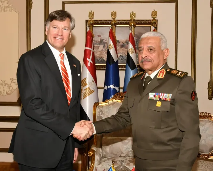 الفريق أول عبد المجيد صقر القائد العام للقوات المسلحة يلتقى نائب وزير الخارجية الأمريكى|صور وفيديو