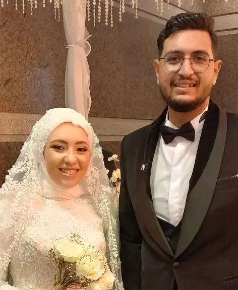 نورهان حمدى وأحمد الحصرى .. ” زفاف سعيد ”