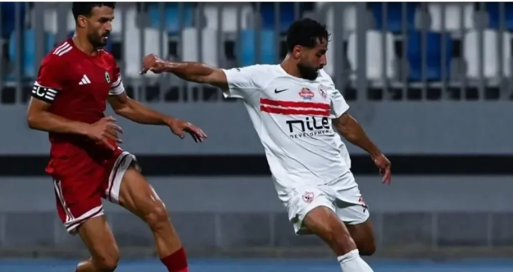 الدباغ يسجل الهدف الأول للزمالك في مرمى بتروجت