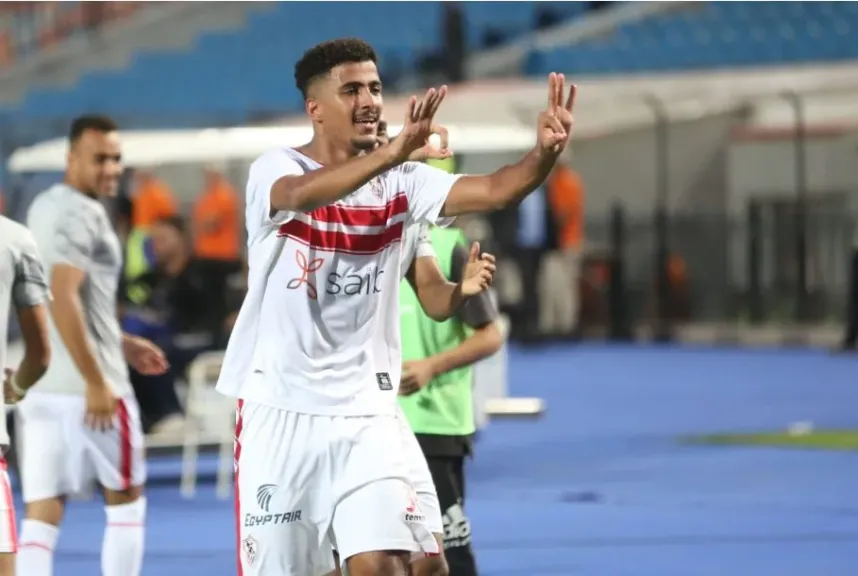 حسام عبد المجيد يحرز الهدف الثاني للزمالك في مرمى بتروجت