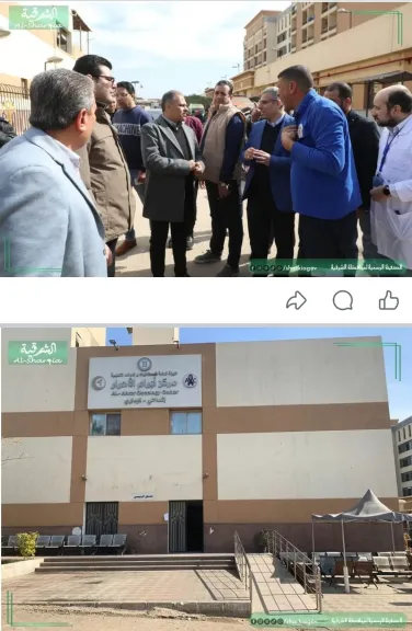محافظ الشرقية يتفقد مستشفى الاحرار التعليمى بالزقازيق