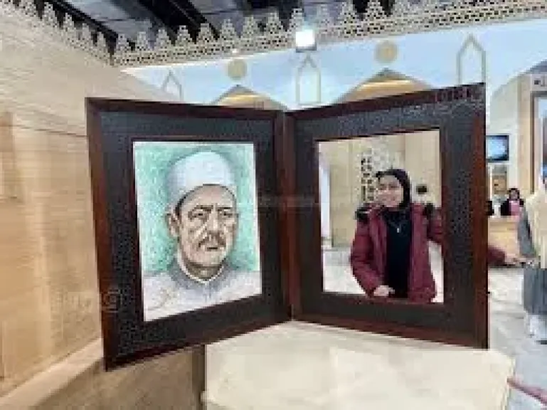 صورة مع الإمام، رسالة حب من زوار معرض القاهرة للكتاب للشيخ أحمد الطيب