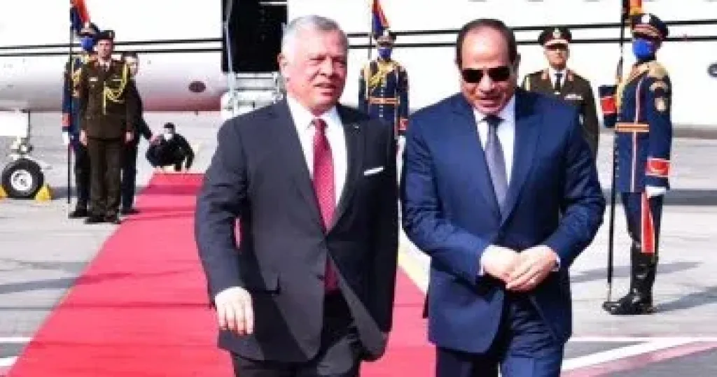 الرئيس السيسى وملك الأردن يعقدان جلستى مباحثات ثنائية وموسعة بقصر الاتحادية