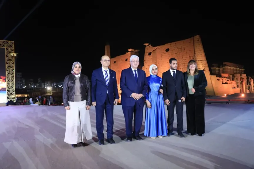 وزير التعليم العالي يشهد فعاليات الحفل الختامي للنسخة الثانية من مبادرة ”تمكين” بمعبد الأقصر