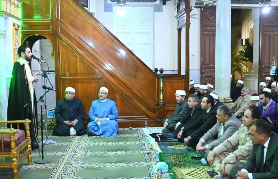 البحيرة تحتفل بذكرى ليلة النصف من شعبان من مسجد الحبشي بدمنهور |صور