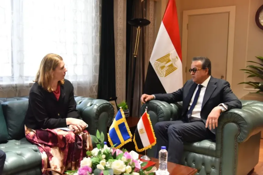 وزير الصحة يبحث مع نظيرته السويدية تعزيز التعاون الثنائي ودعم القطاع الصحي في غزة |صور