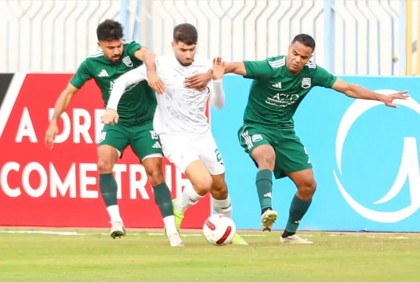 زد يتقدم على المصري في الشوط الأول