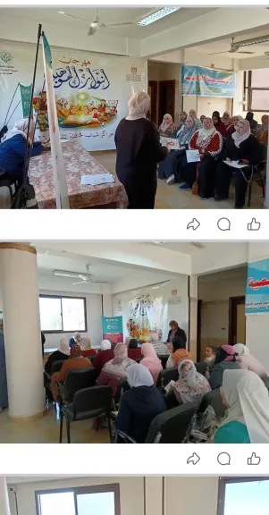 ندوة توعية للكشف المبكر عن سرطان الثدي بمركز شباب الابراهيمية.