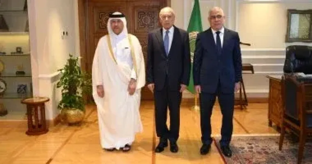 النائب العام ونظيره القطرى يزوران جامعة الدول العربية لبحث التعاون القضائى