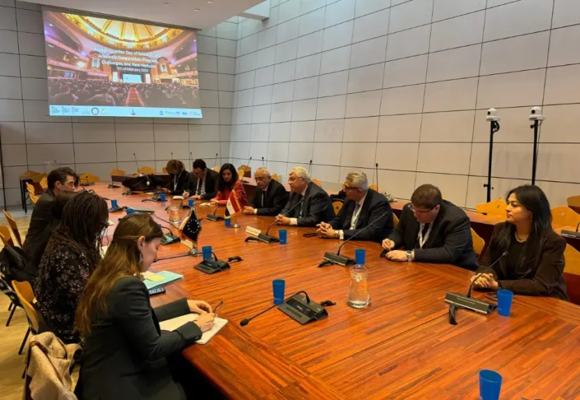 وزير التعليم العالي يشهد انطلاق يوم التعاون العلمي والأكاديمي المصري الفرنسي بجامعة سيرجي بباريس