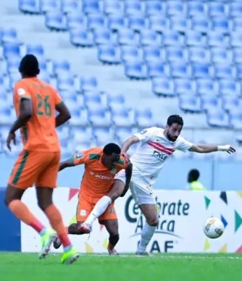 زيسكو يتقدم على الزمالك بهدف من ركلة جزاء فى الدقيقة 61.. صور