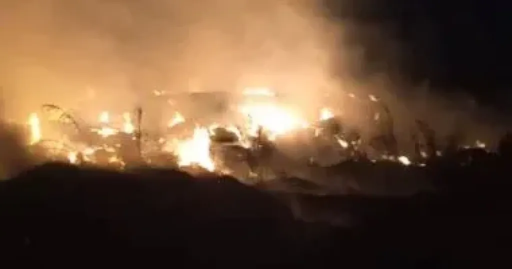 مصرع 5 أشخاص وإصابة 10 آخرين بحريق فى مدينة حمص السورية