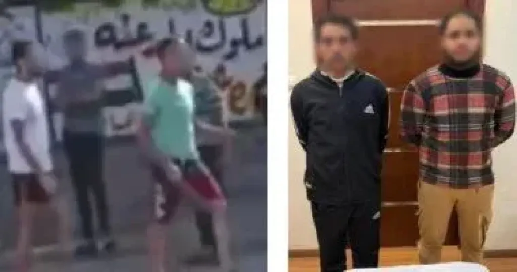 فيديو خناقة السلاح الأبيض بالبحيرة ينتهي بضبط البائعين خلف القضبان