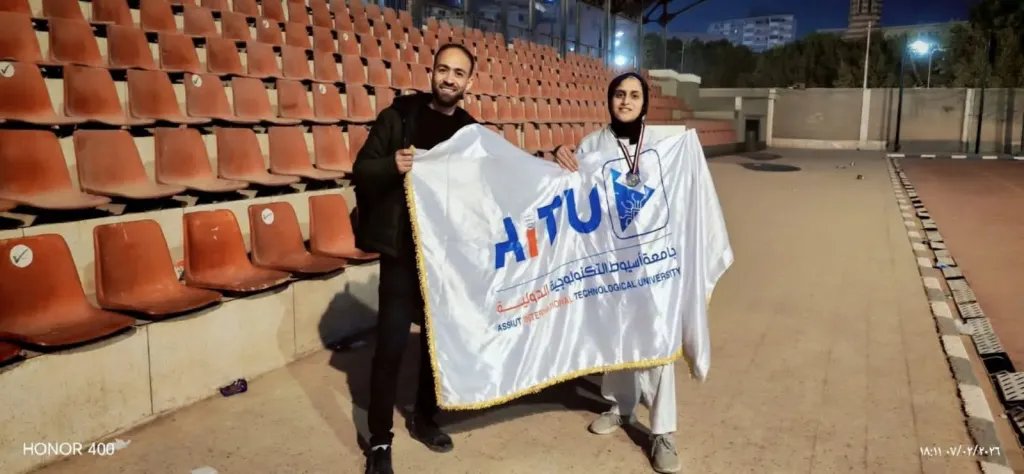 جامعة أسيوط التكنولوجية الدولية تحصد  في بطولة دوري الجامعات للكاراتيه