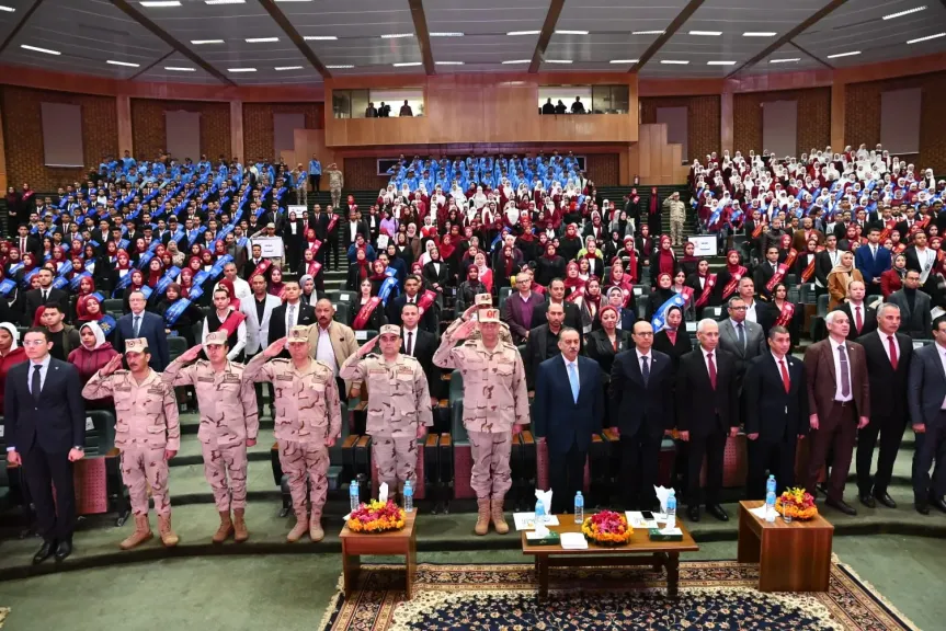 بحضور محافظ أسيوط وقائد قوات الدفاع الشعبي والعسكري: