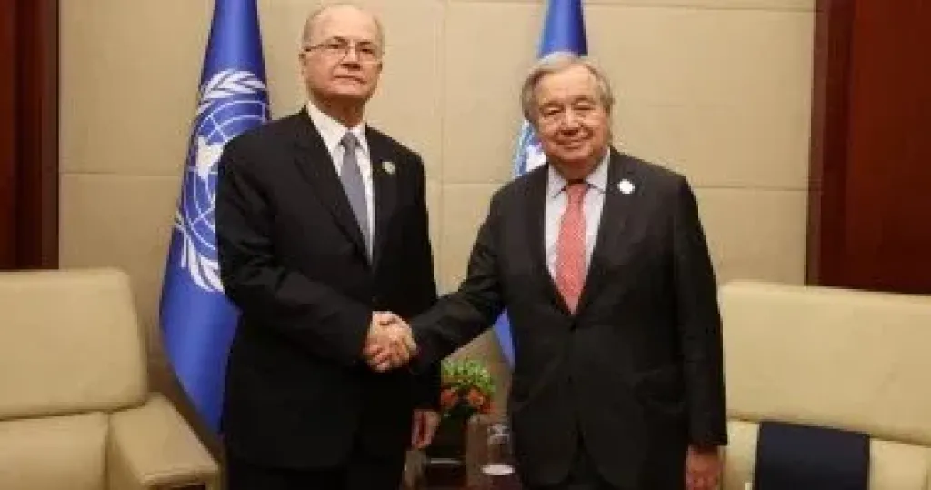 رئيس الوزراء الفلسطيني يبحث مع غوتيريش مستجدات الأوضاع في غزة